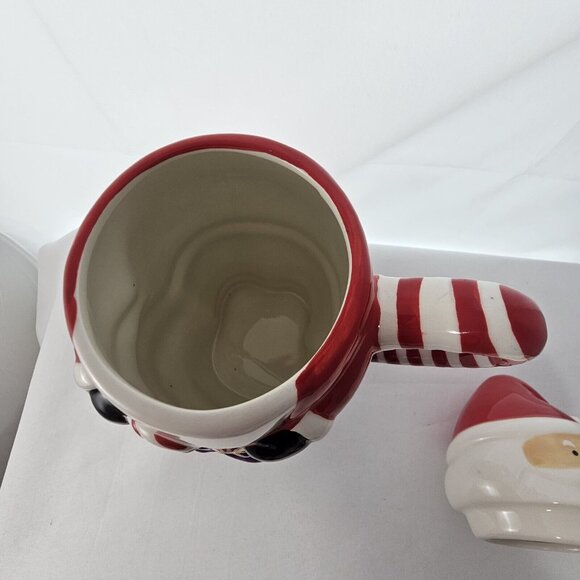 Temptations Christmas Santa Mug 24oz Blue bag holiday season gifts cocoa mocha - Picture 9 of 12